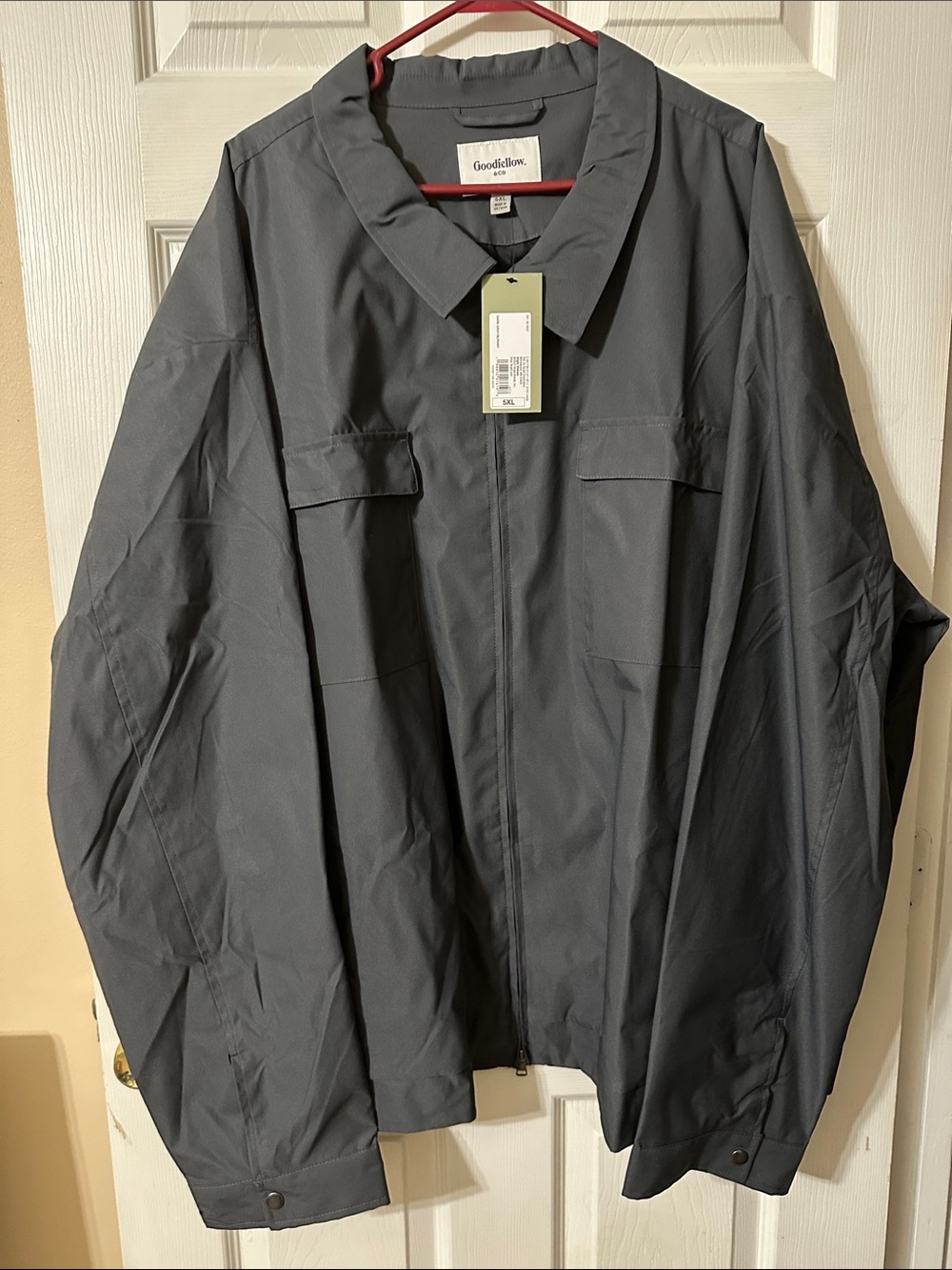 Goodfellow & Co Dark Gray Lightweight Zip Shirt Jacket